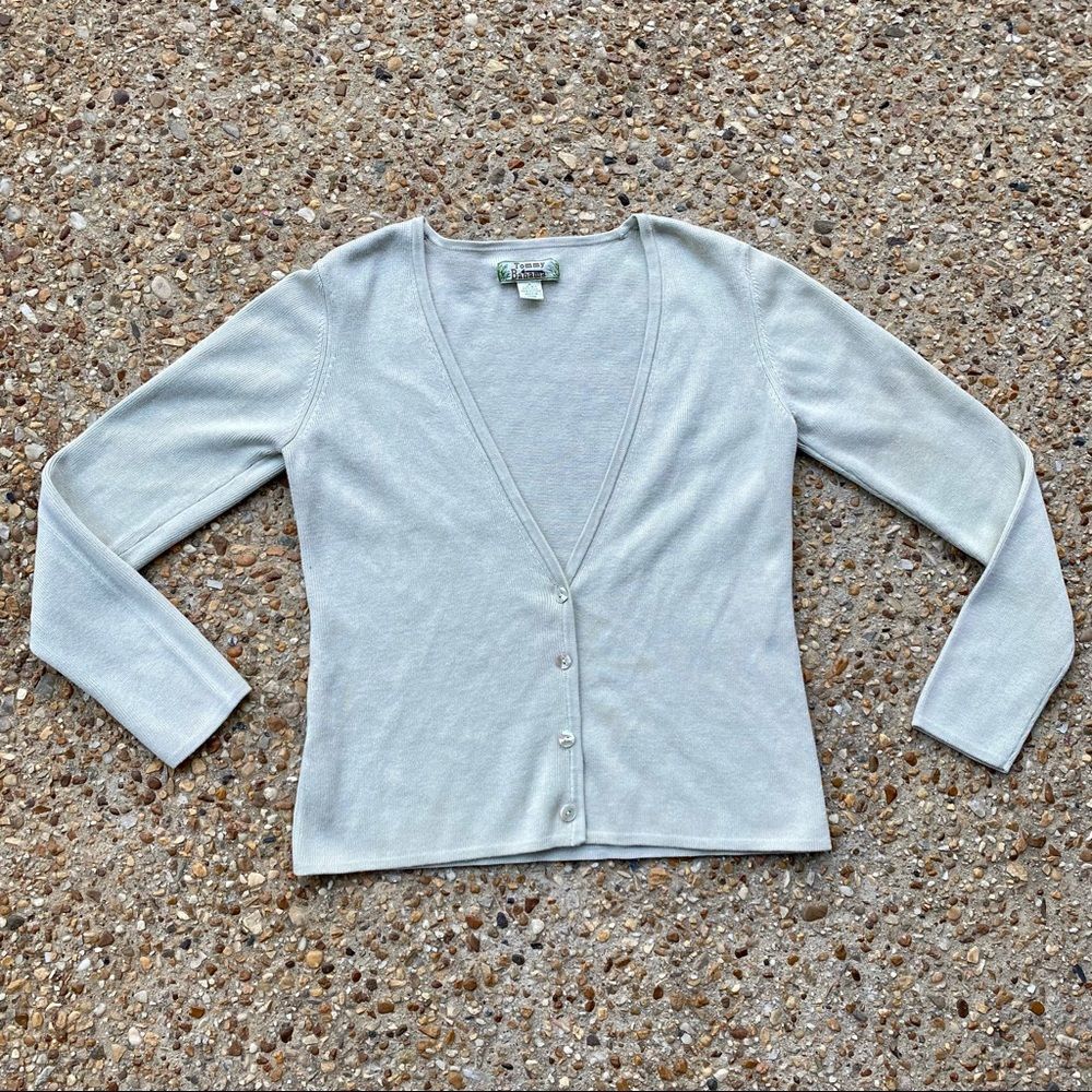 Tommy Bahama Silk Blend Button Down Cardigan Sweater Size S